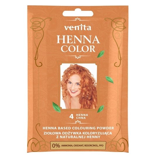 

Кондиционер-краситель, саше, 4 шт., 30 г Venita, Henna Color