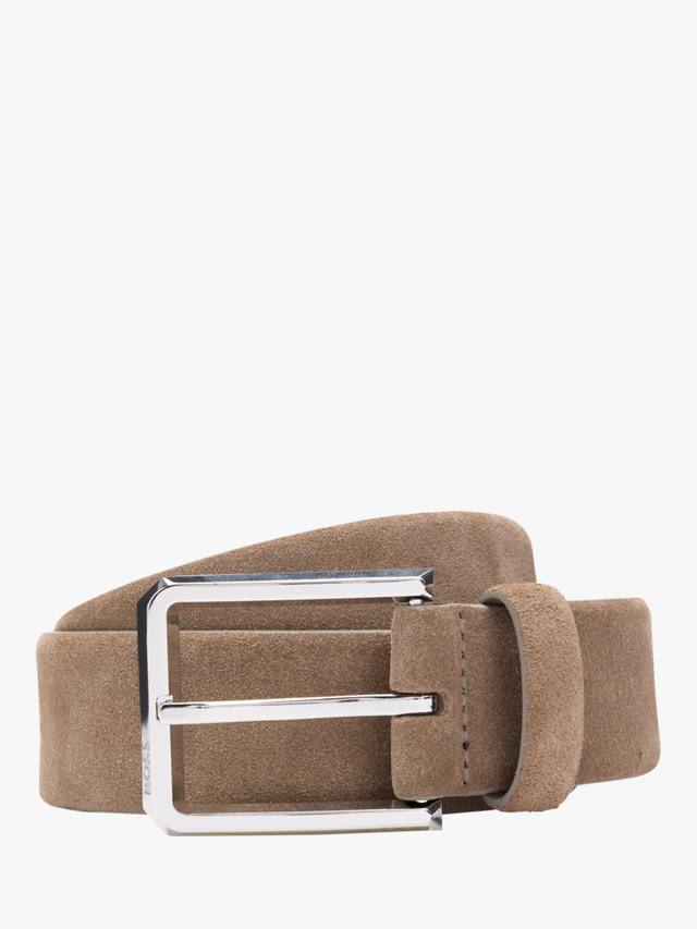 

Боссовский замшевый ремень HUGO BOSS, Tan