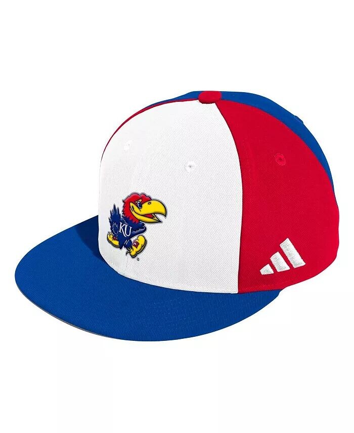 

Мужская белая бейсбольная кепка Kansas Jayhawks On-Field adidas
