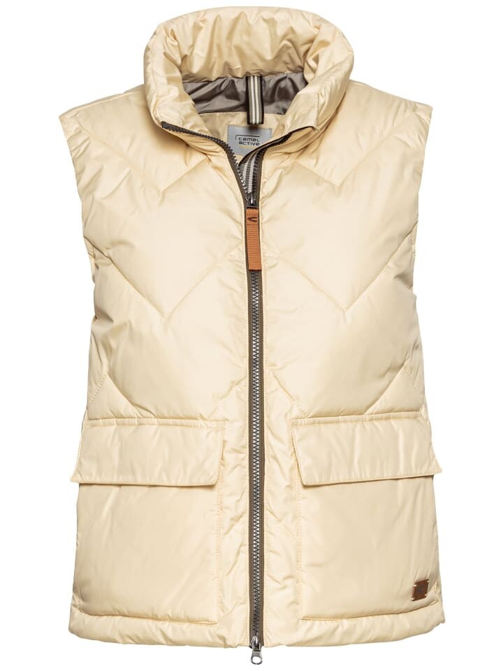 

Стеганый жилет Camel Active aus recyceltem Polyester, цвет vanille
