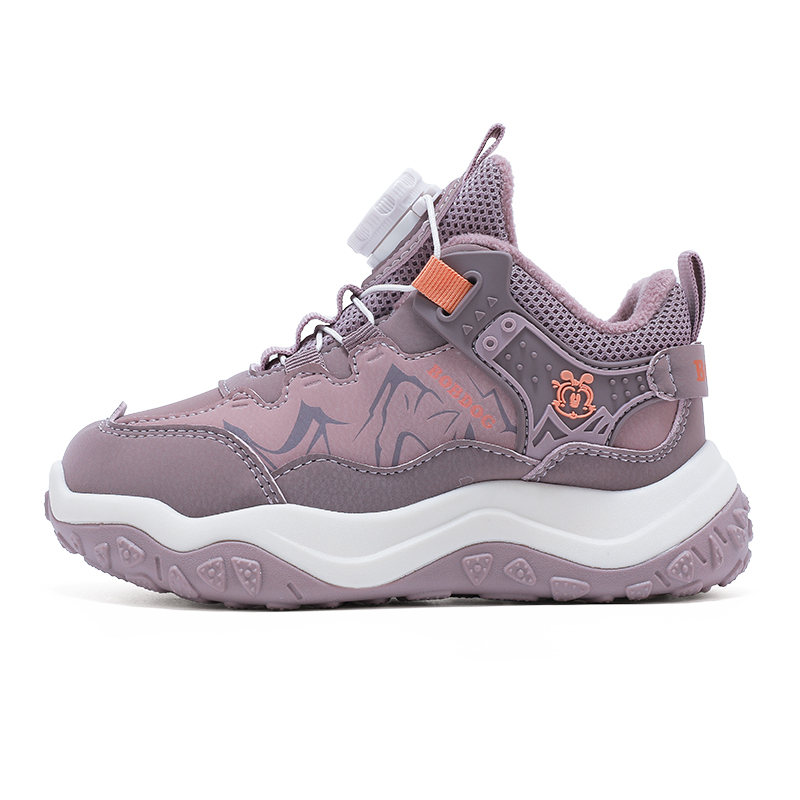 

Износостойкие, нескользящие, низкие детские кроссовки для повседневной жизни BOBDOG, фиолетовый/розовый