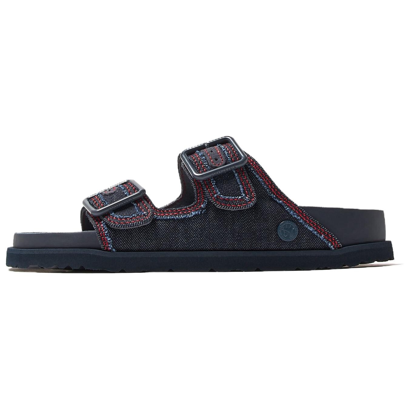Шлепанцы унисекс Birkenstock, черный/красный