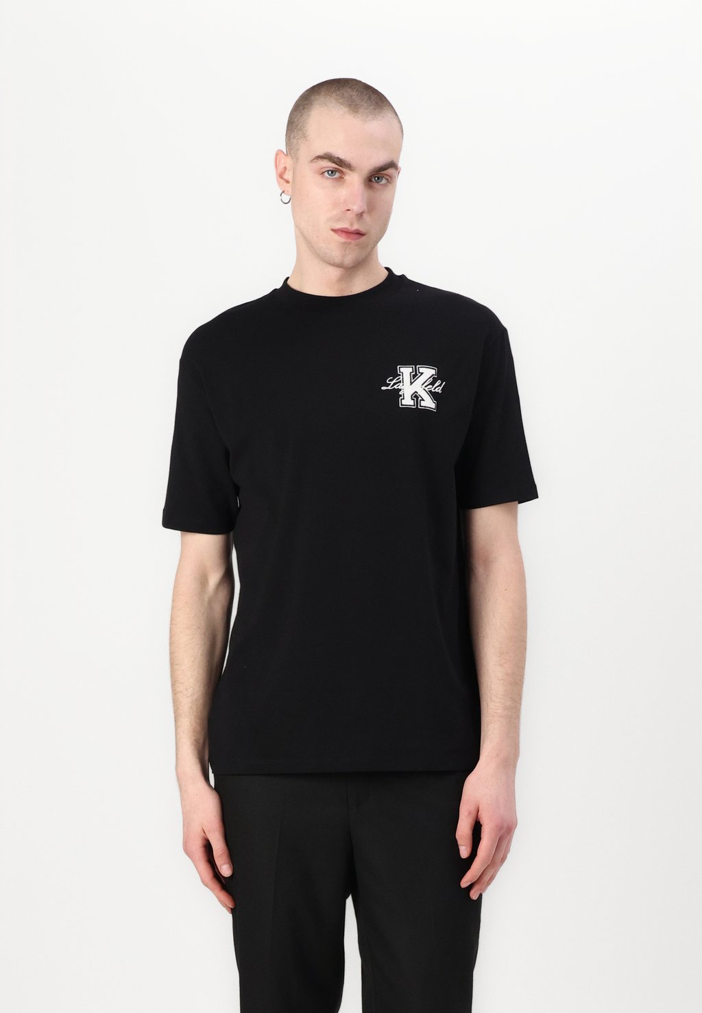 

Базовая футболка CREW NECK KARL LAGERFELD, черный