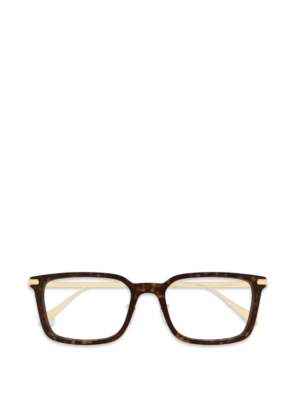 

Прямоугольные очки Cartier, коричневый