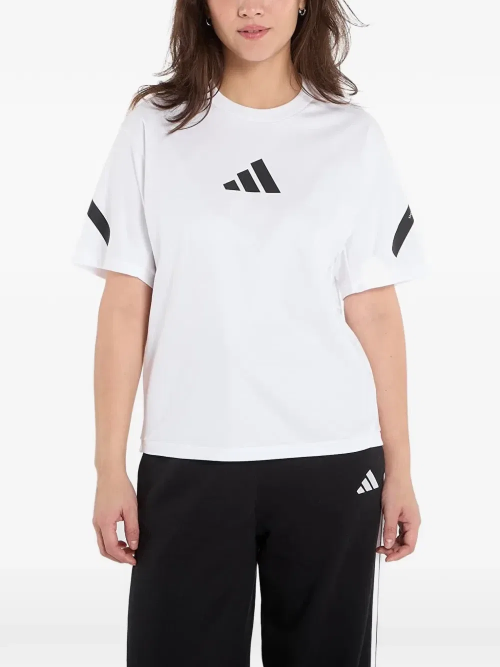 Футболка Z.N.E. с логотипом adidas, белый