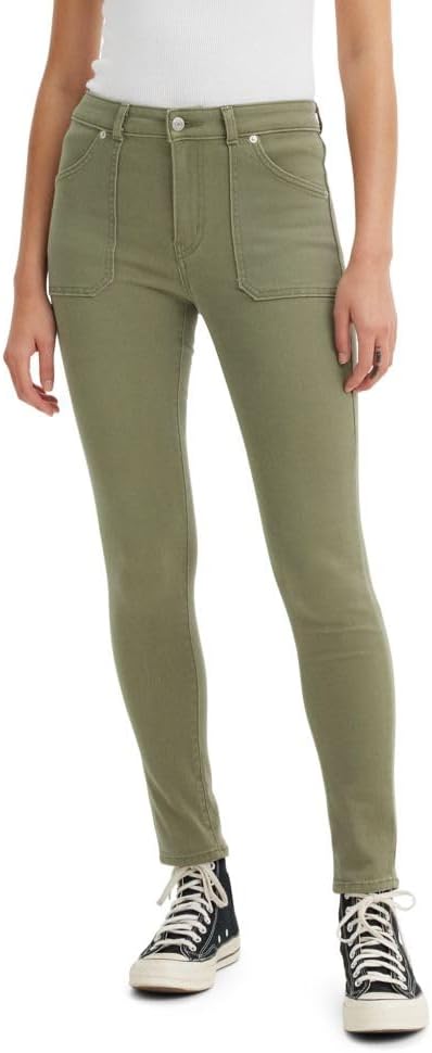 

Женские джинсы Levi's 721 Utility с высокой талией и зауженными джинсами, (New) Green