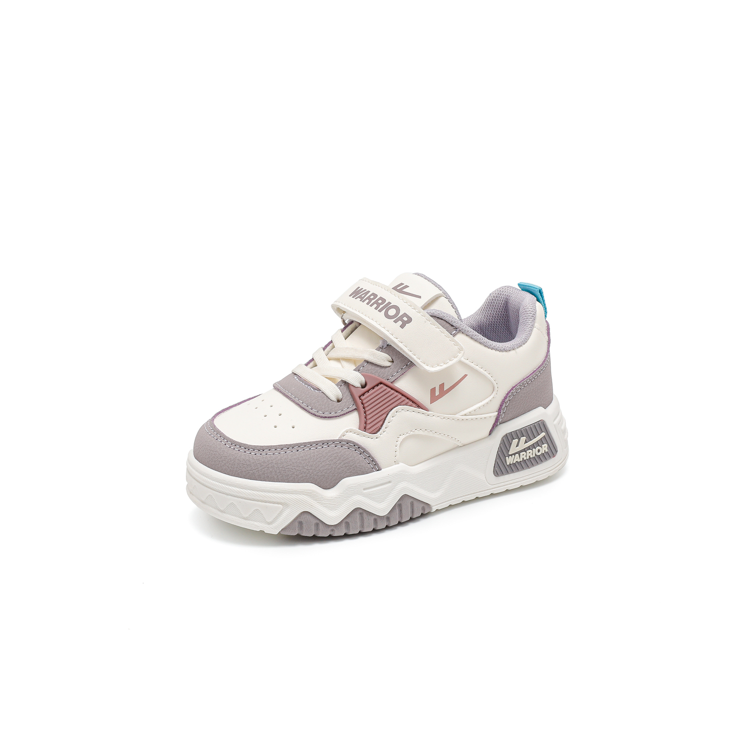 Кроссовки Boys' Athletic Shoes Breathable Lightweight Cushioning Low top Girl Skateboard Shoes Kids' WARRIOR, бежевый/темно-синий — фото 4