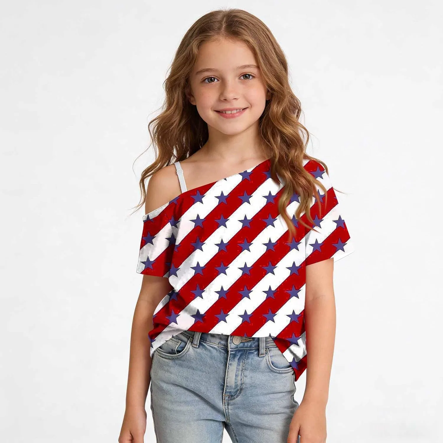 Футболка patriotic graphic tee, Zzalalana, Multicolor33 — фото 2