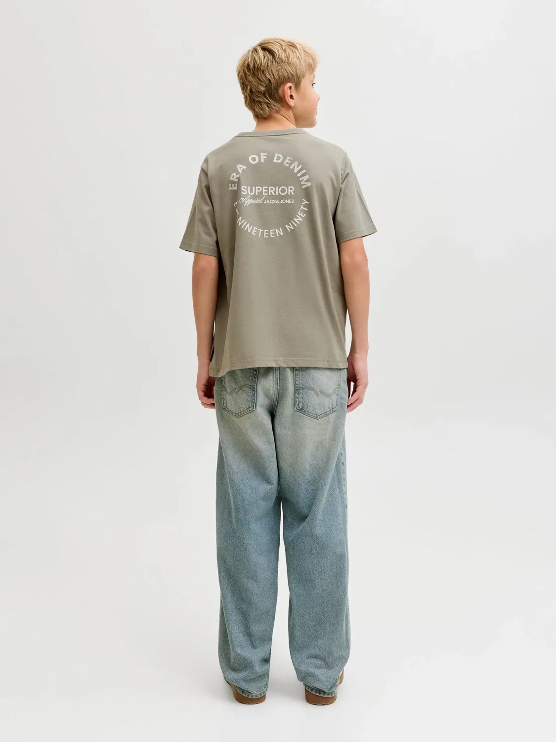 Футболка с нашивкой JACK & JONES Junior, веттивер — фото 4
