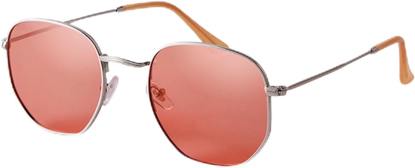 

Поляризованные ретро-солнцезащитные очки для женщин, ультралегкие красные очки с защитой от УФ-излучения UV400, шестиугольные винтажные очки для вождения, женские и мужские WNCKSQ, C4