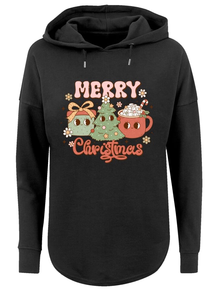 

Пуловер F4NT4STIC Oversized Hoodie Merry Weihnachten Cozy And Cute, черный