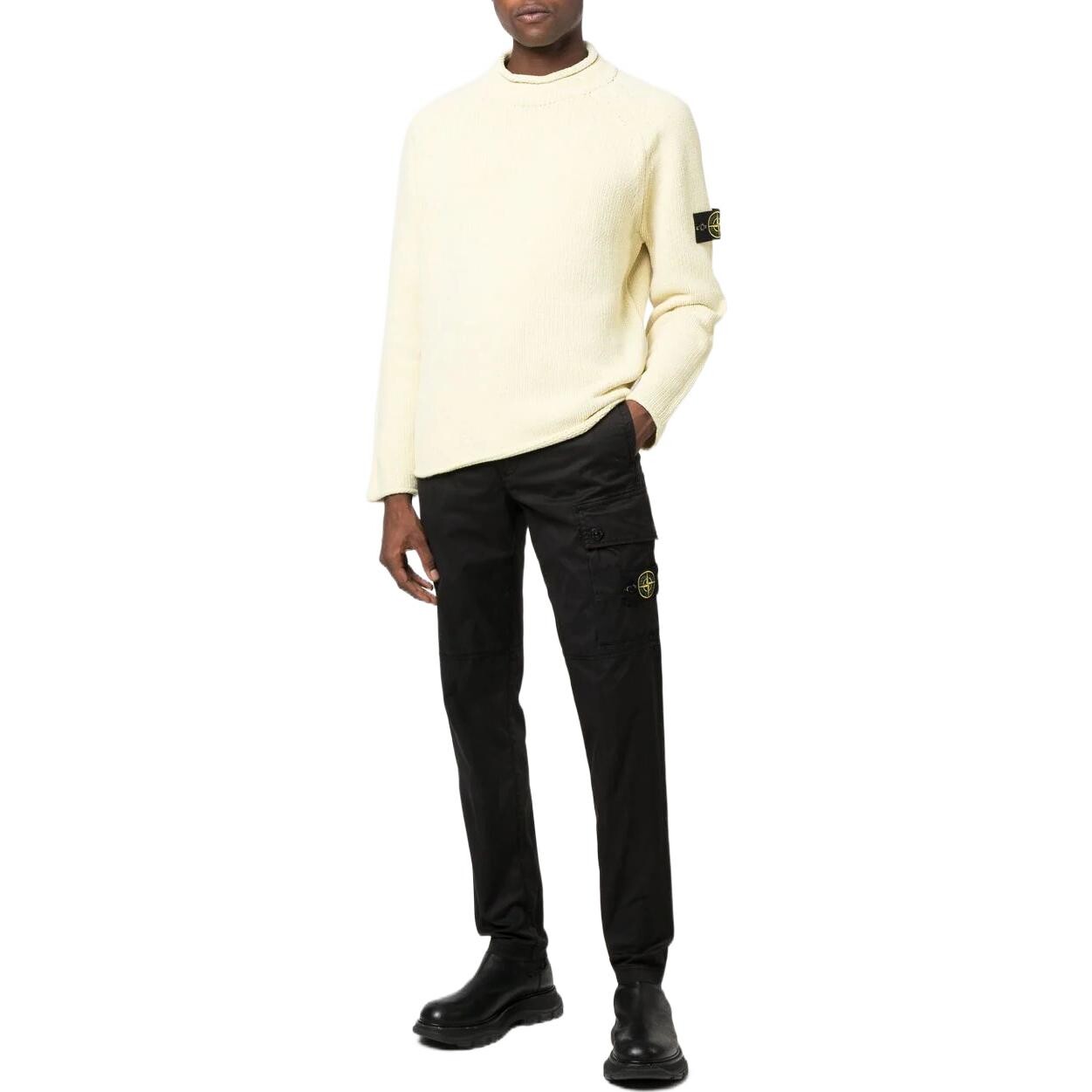 Свитер мужской бежевый Stone Island, цвет Apricot Cream — фото 2