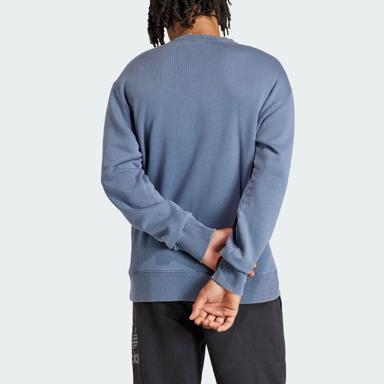 Толстовка мужская Adicolor серая/синяя Adidas Originals, серый/синий — фото 3