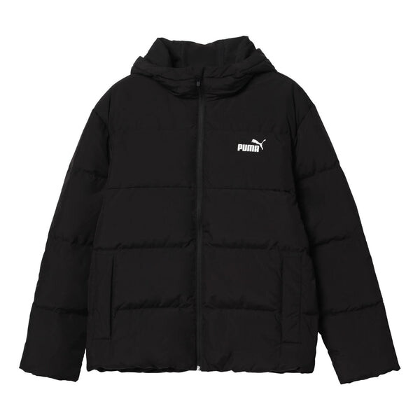 

Куртка power hooded sports jacket 'black white' Puma, черный