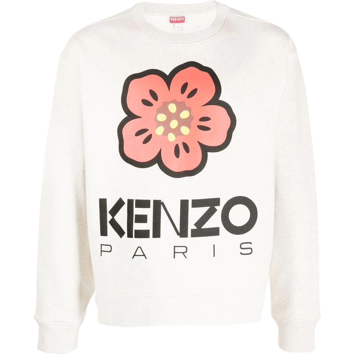 

Свитшот Poppy Cotton KENZO, серый белый