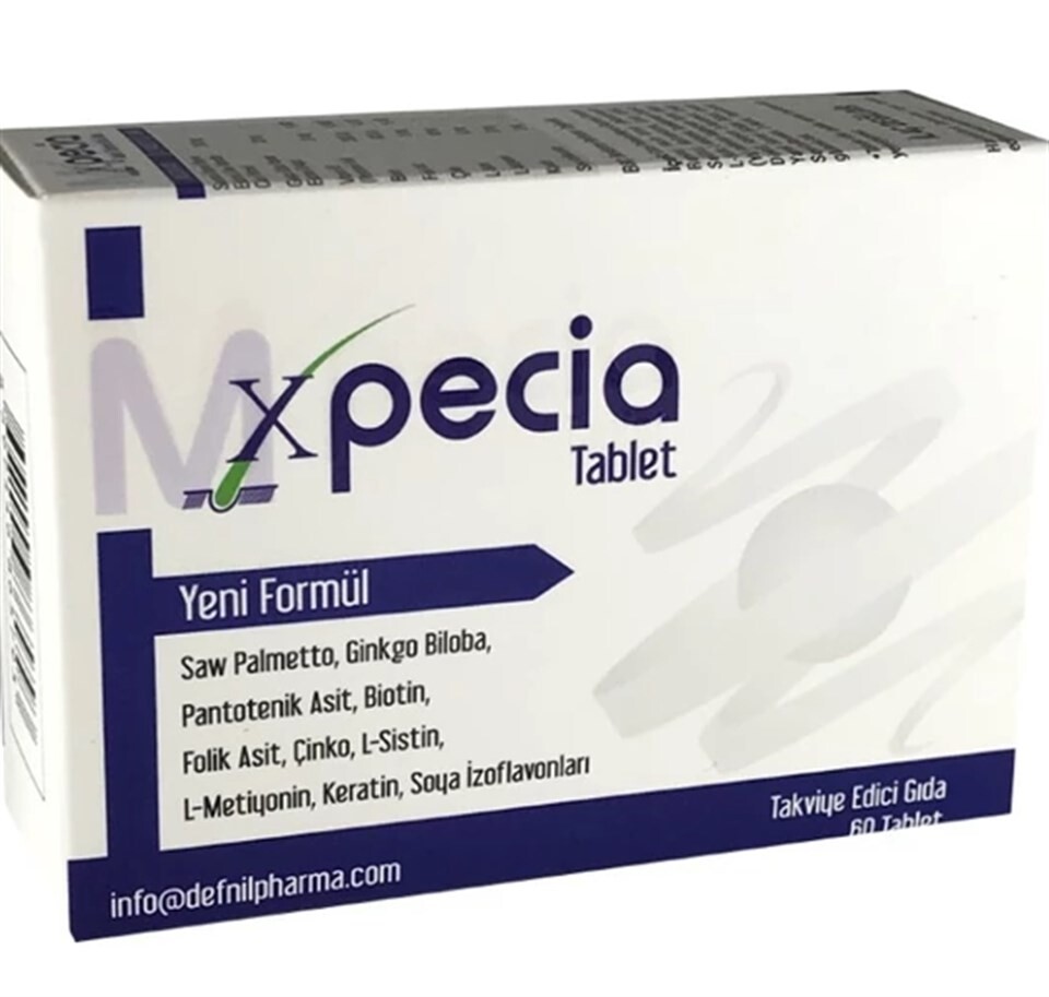 

Xpecia For Men 60 Tablet HAİR PHARMA