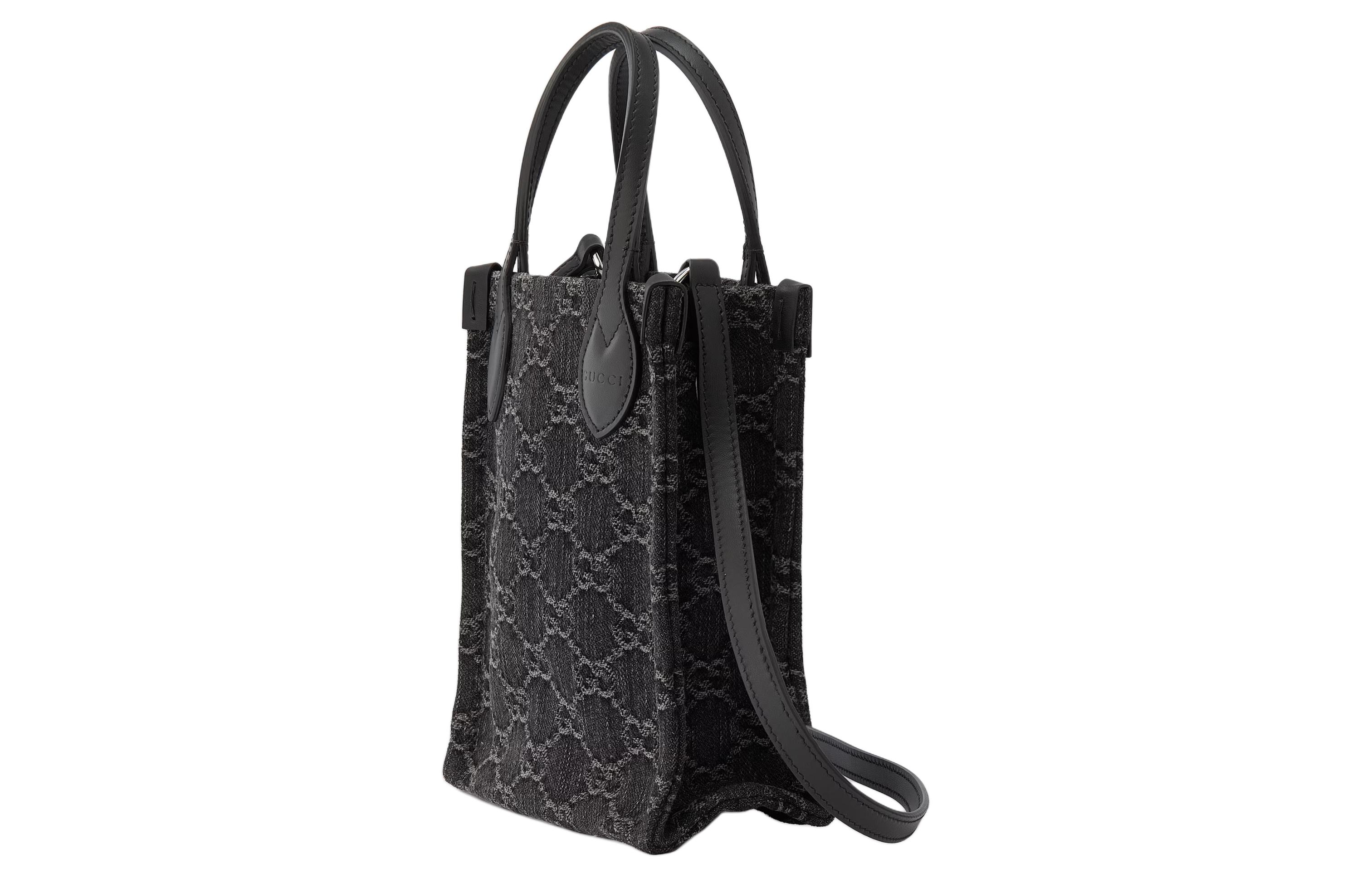 Сумка GUCCI Ophidia Denim кросс-боди мини женская — фото 2