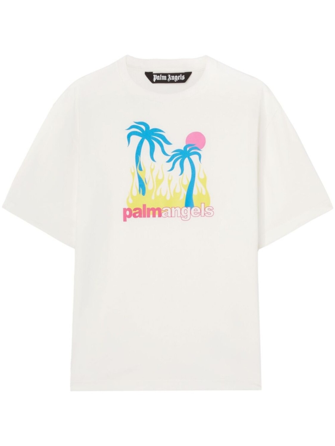 

Palm Angels футболка Burning Oasis, белый