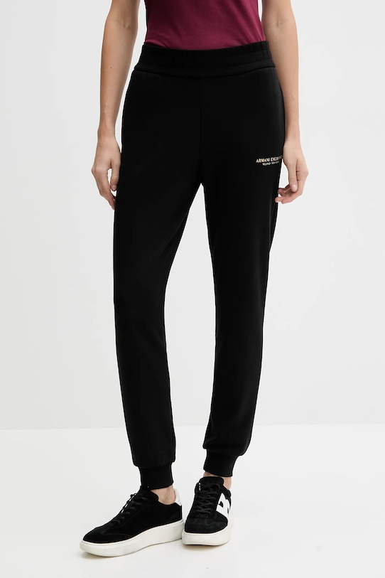 

Хлопковые спортивные брюки Armani Exchange, черный