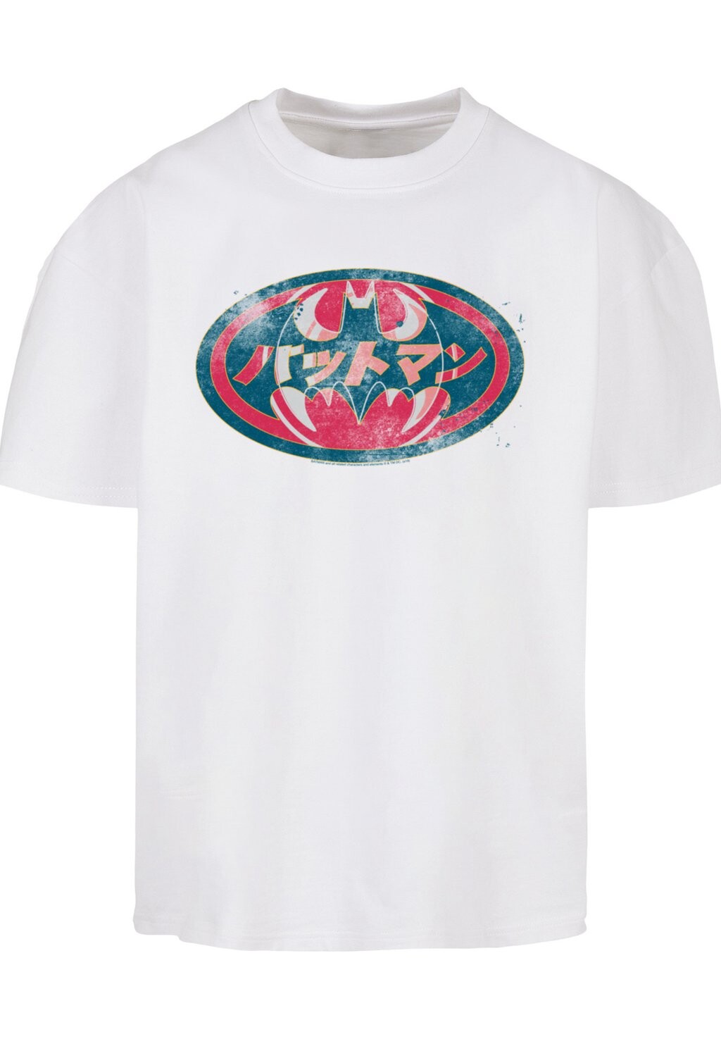 

Футболка с принтом BATMAN JAPANESE LOGO RED F4NT4STIC, белый