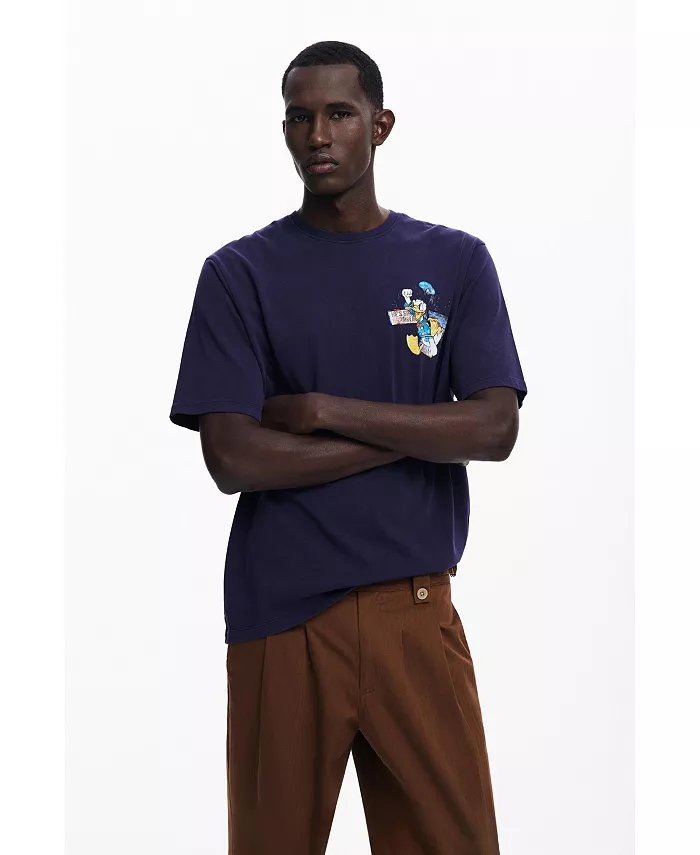 

Мужская футболка Donald с короткими рукавами Desigual, синий