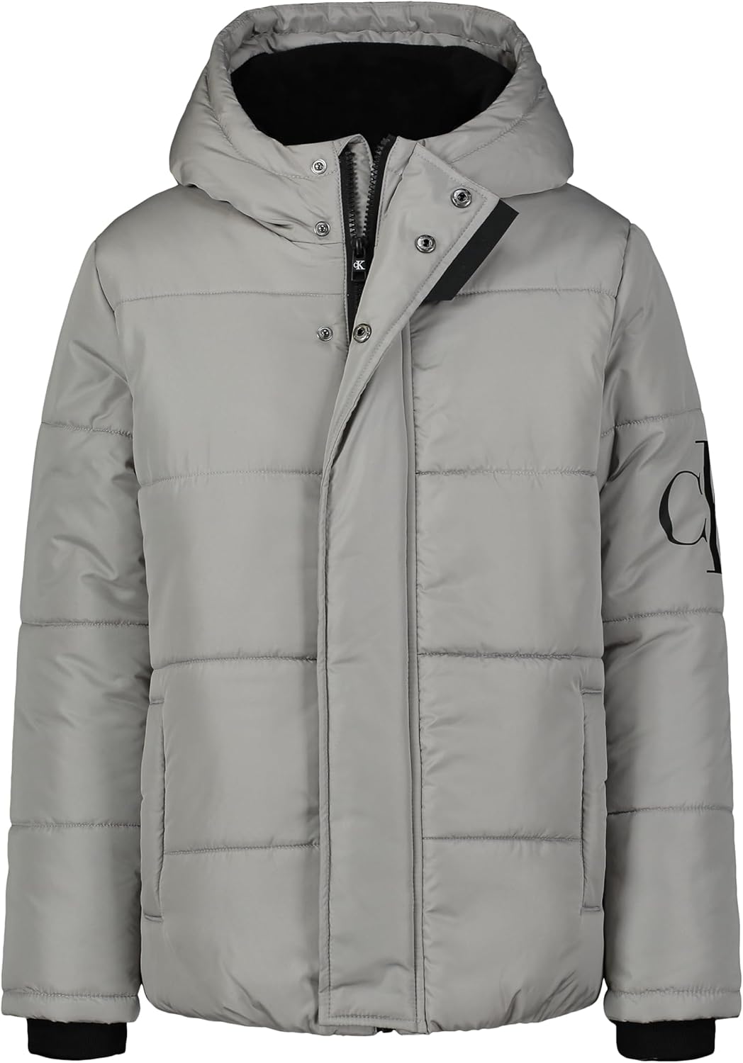 

Плотная куртка Calvin Klein для мальчиков с капюшоном и флисовой подкладкой, Monologo Drizzle