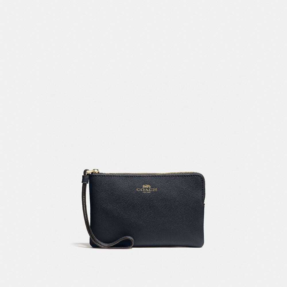 

Сумка-ристлет COACH Corner Zip Wristlet, цвет Gold/Midnight, Синий, Сумка-ристлет COACH Corner Zip Wristlet, цвет Gold/Midnight