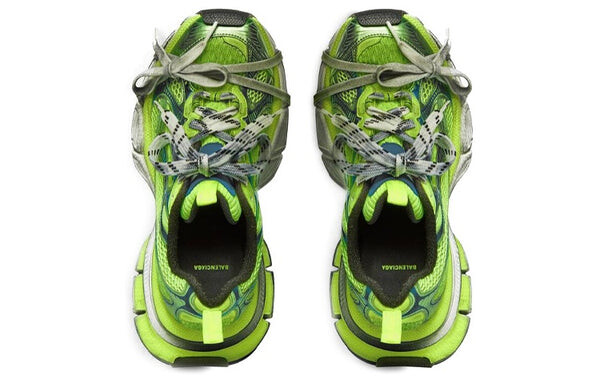 Кроссовки 3xl sneakers 'fluorescent green mesh and polyurethane' Balenciaga, зеленый — фото 4