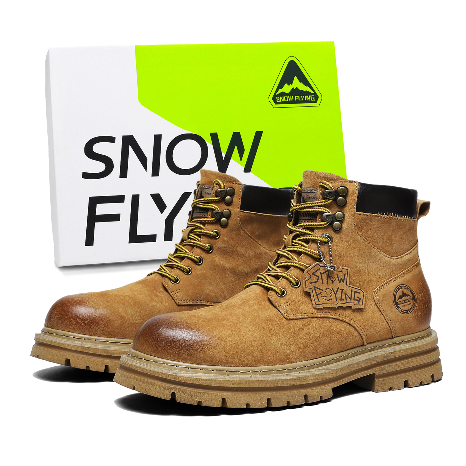 Коллекция зимних тактических ботинок: короткие ботинки Martin Boot унисекс Snow Flying, белый moonlight, pendant style[suggest 1 size down] — фото 3