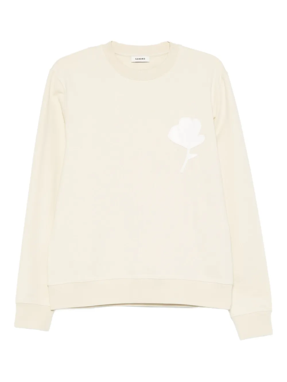 

Толстовка с цветочной аппликацией SANDRO, нейтральный