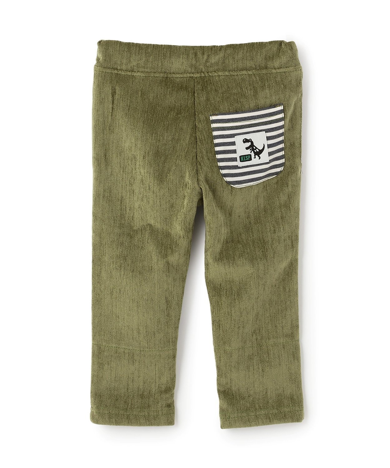 Длинные зауженные брюки с вышивкой в виде динозавров Kladskap, Khaki