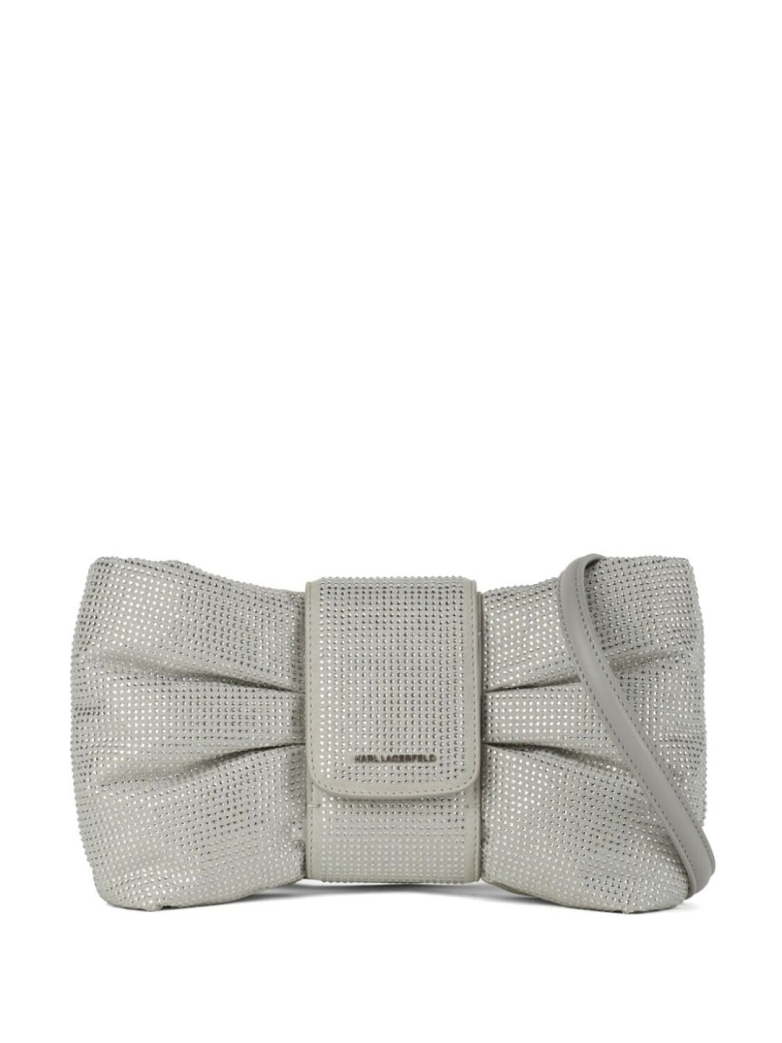 

Karl Lagerfeld маленькая сумка Bow через плечо, серебристый