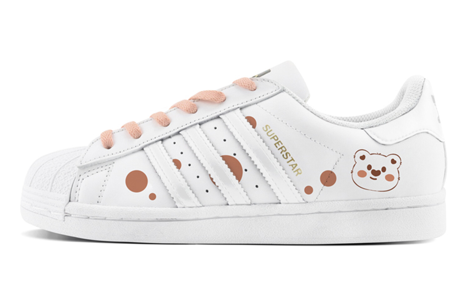 

Кроссовки для скейтбординга Superstar Unisex Low-Top White/Brown Adidas Originals