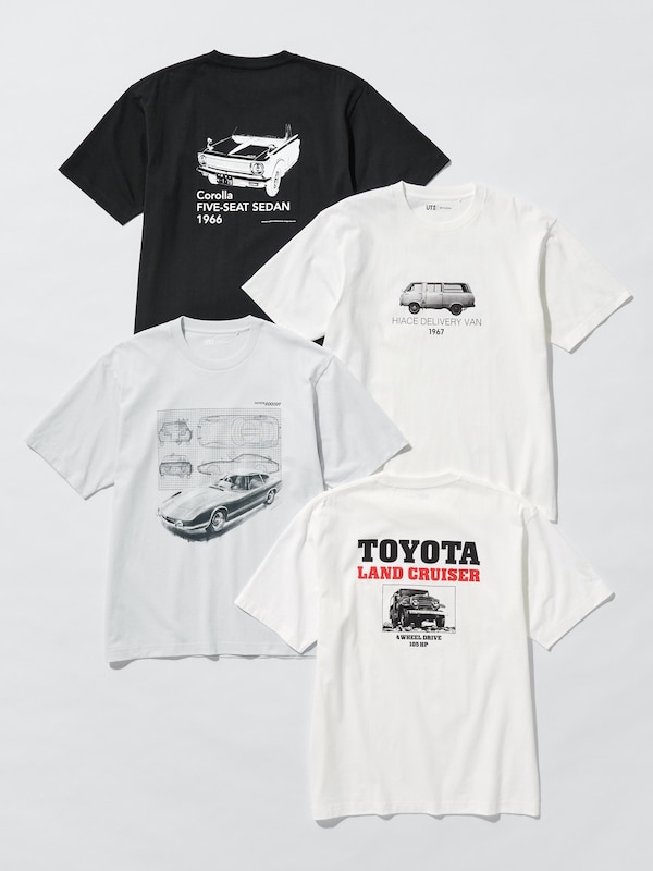 Футболка UT Toyota Uniqlo, 00 white — фото 4