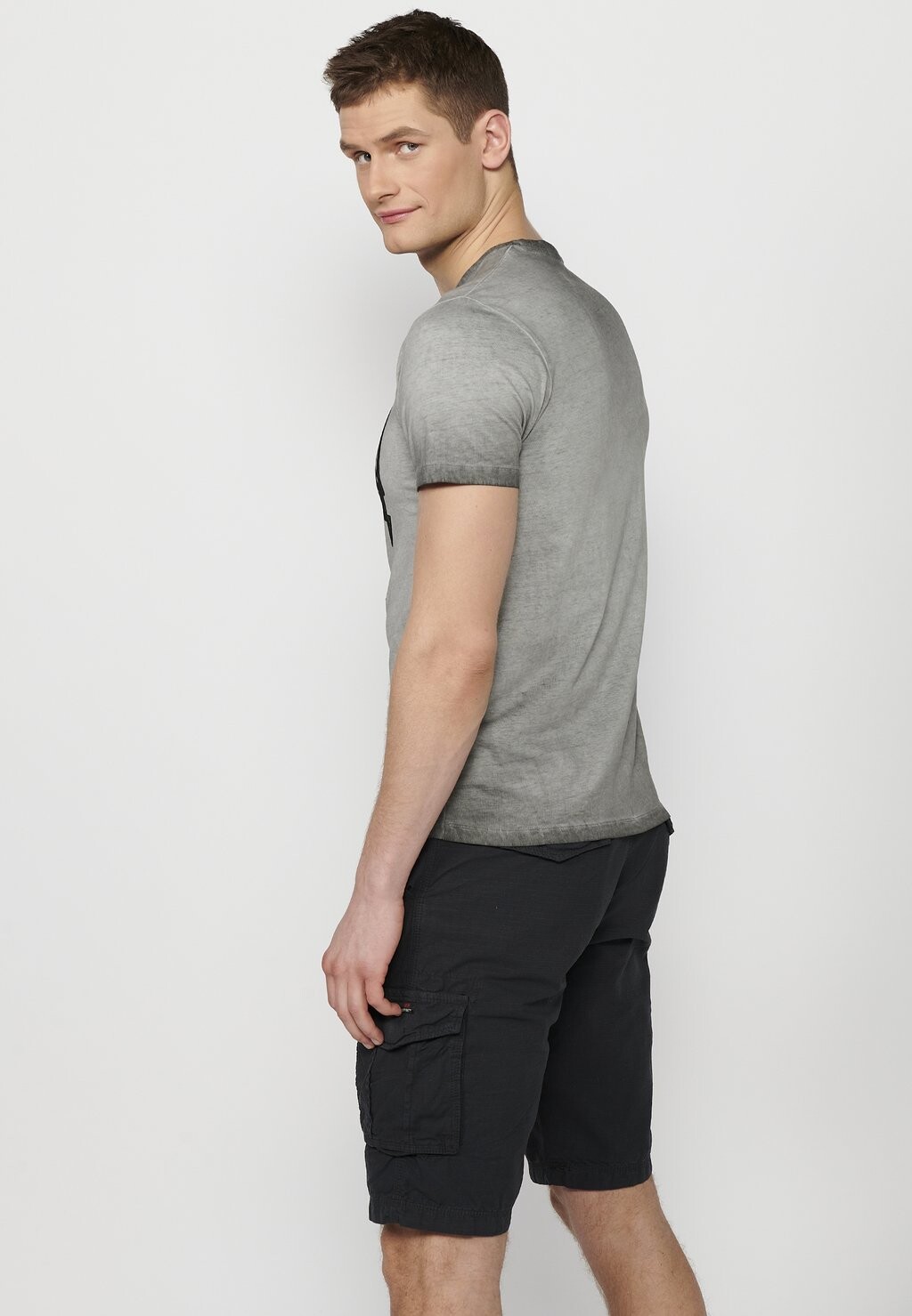 

Футболки с принтом SHORT SLEEVE Koroshi, серый
