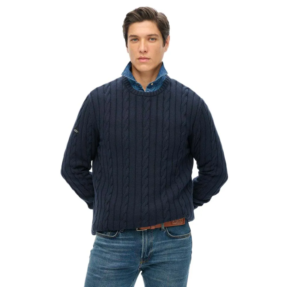 

Свитер Superdry Classic Cable, синий