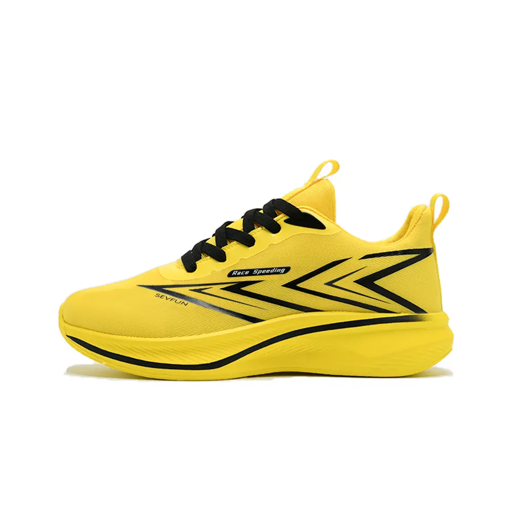 

7 SEVFUN Низкие беговые кроссовки унисекс ярко-желтые дышащие, цвет Bright Yellow (Breathable)