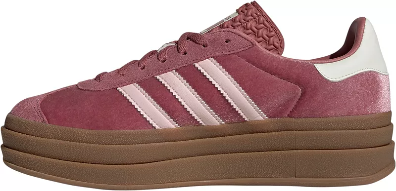 Женские кроссовки Adidas Originals Gazelle Bold, цвет Mauve Pink — фото 2