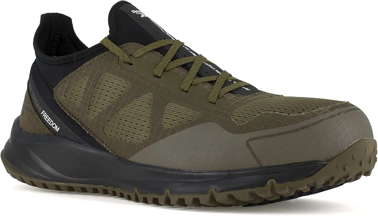 Мужские защитные кроссовки Reebok Safety for All Terrain для бездорожья, зеленый