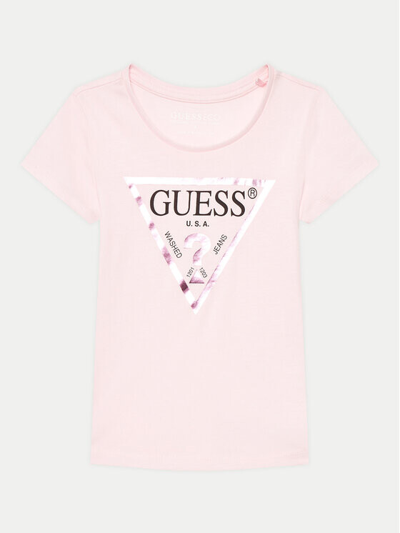 

Футболка стандартного кроя Guess, розовый