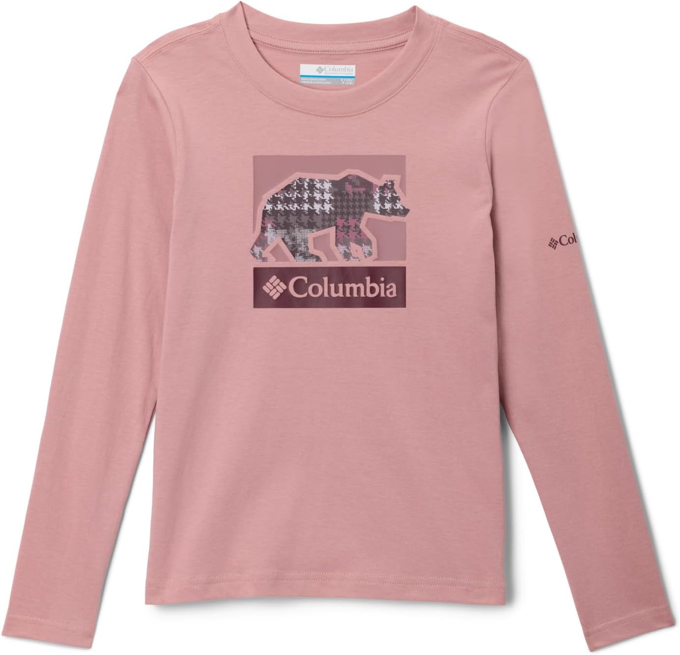 

Columbia Boys' Hazeldel Hill футболка с длинным рукавом и принтом, Eraser Pink/Barely Printed, Коричневый, Columbia Boys' Hazeldel Hill футболка с длинным рукавом и принтом, Eraser Pink/Barely Printed
