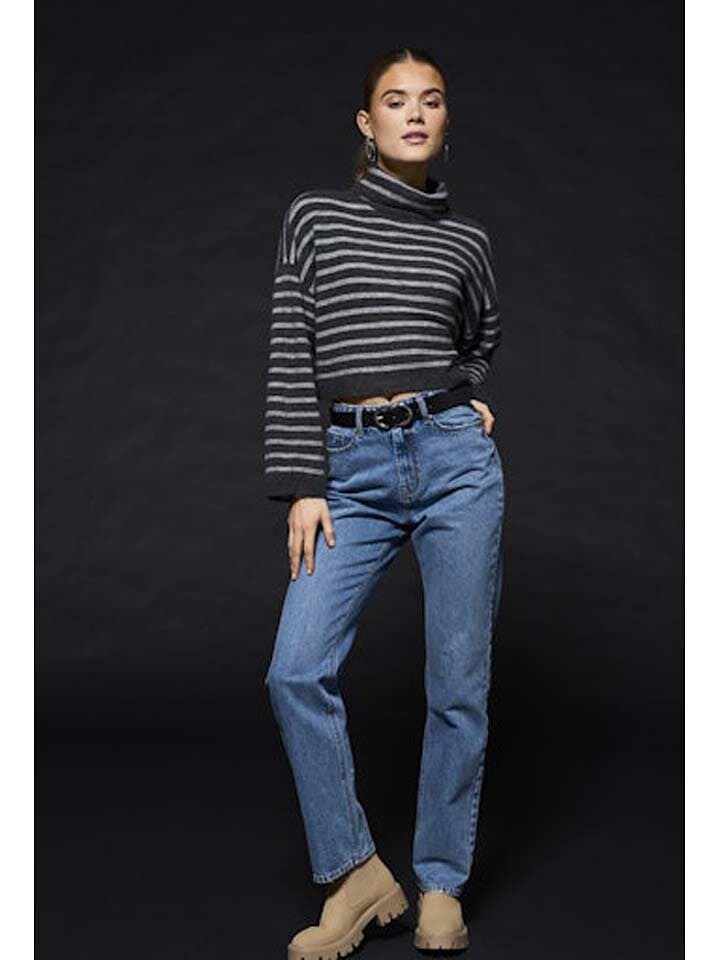 

Пуловер ONLY Rollkragenpullover, цвет Grau/Schwarz