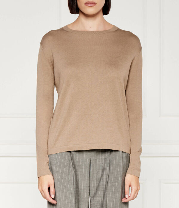 

Свитер женский Max Mara Leisure с добавлением шелка, коричневый
