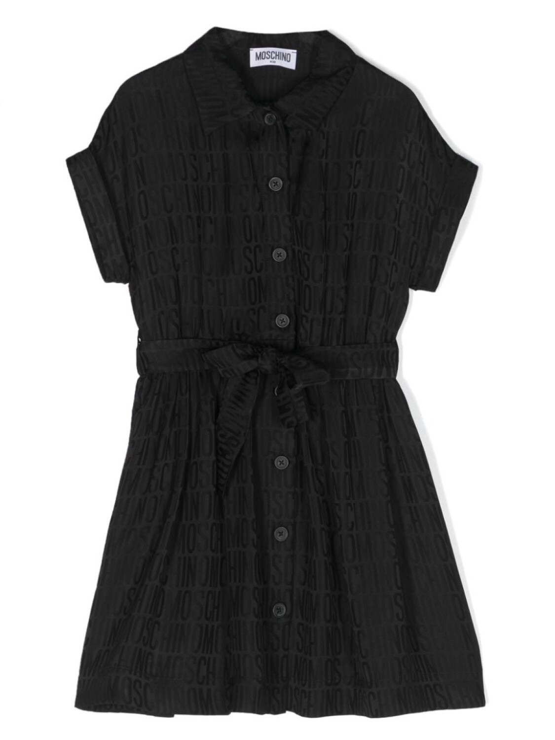

Moschino Kids платье с жаккардовым логотипом, черный