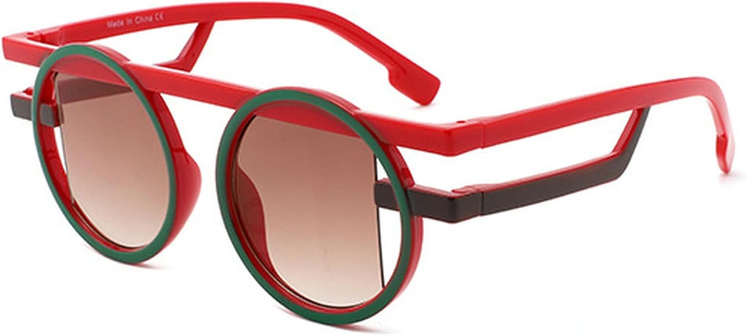 

Ретро круглые солнцезащитные очки для женщин, модные градиентные очки для мужчин, панк-очки, сине-зеленые солнцезащитные очки, очки для активного отдыха и путешествий mincl, C6