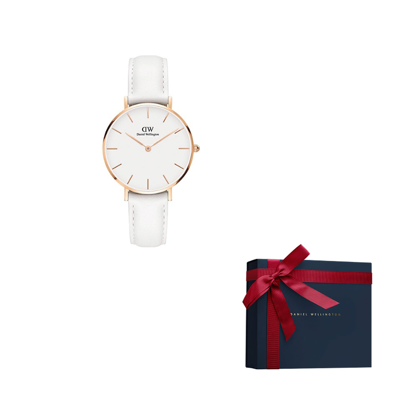 

DW/DanielWellington Часы Daniel Wellington DW Watch Quartz Movement Leather Strap 32mm White Dial Women's Watch, White Dial