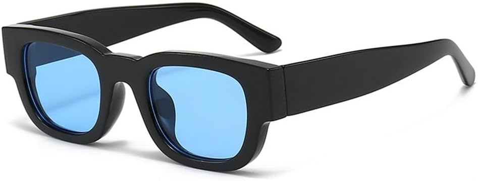 

MUTYNE Популярные модные солнцезащитные очки для женщин, ретро, ​​конфетные цвета, для мужчин, панк, защита от УФ-излучения UV400, трендовые солнцезащитные очки, Black Blue