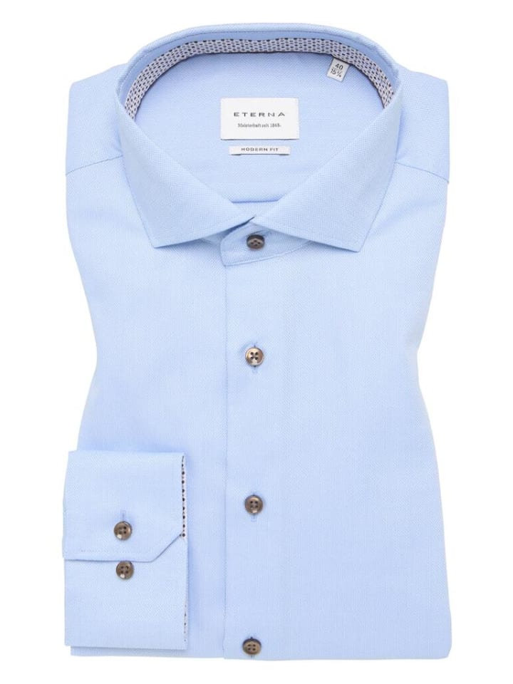

Рубашка с длинными рукавами светло-голубого цвета Eterna