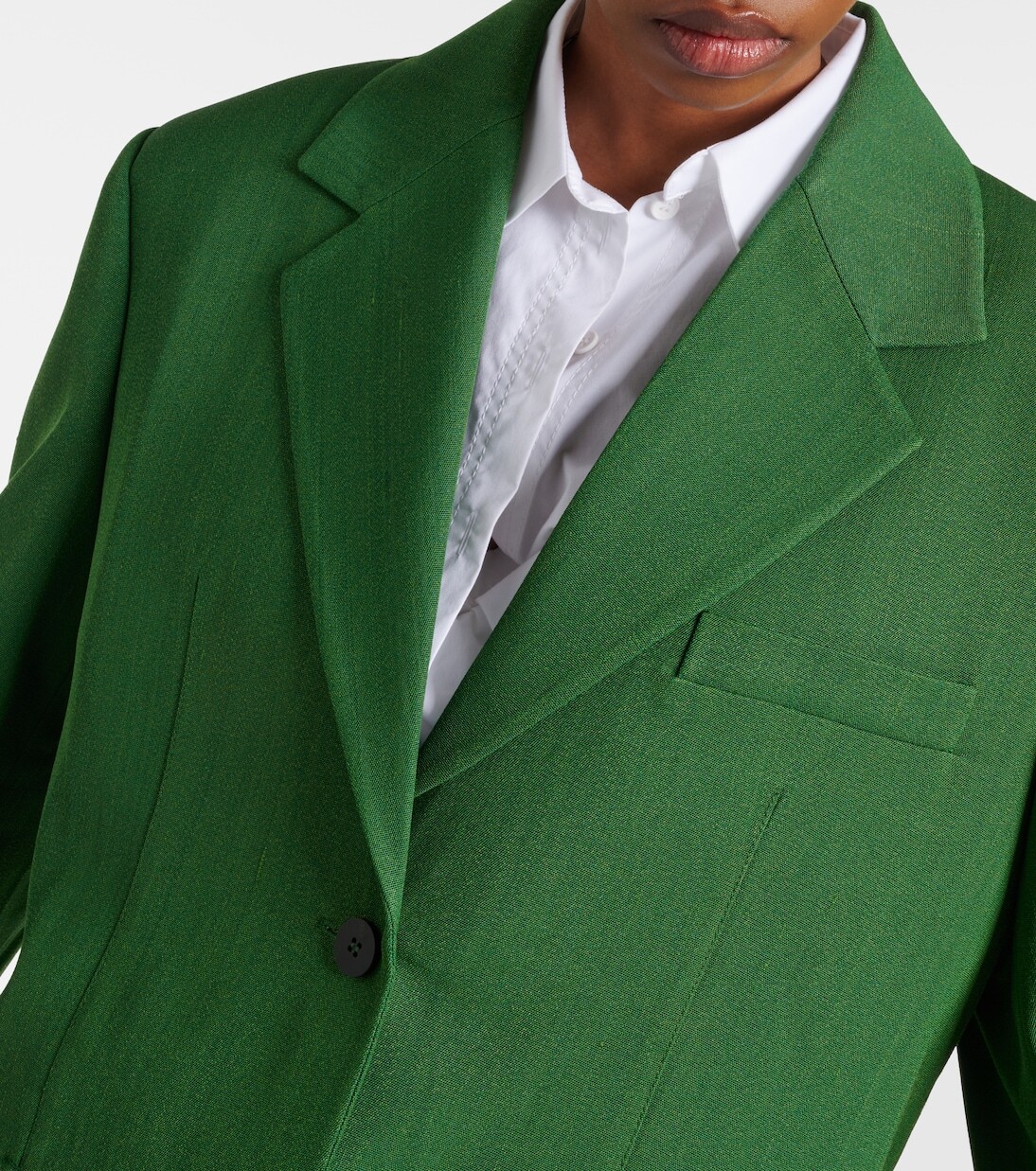 Блейзер свободного кроя La Veste Titolo Jacquemus, Dark Green — фото 4