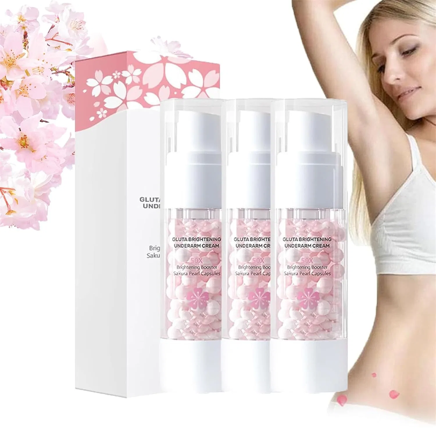Осветляющий крем для подмышек Sakura Gluta, 30 мл (3 шт.) Eunmsi, 3 Pieces.